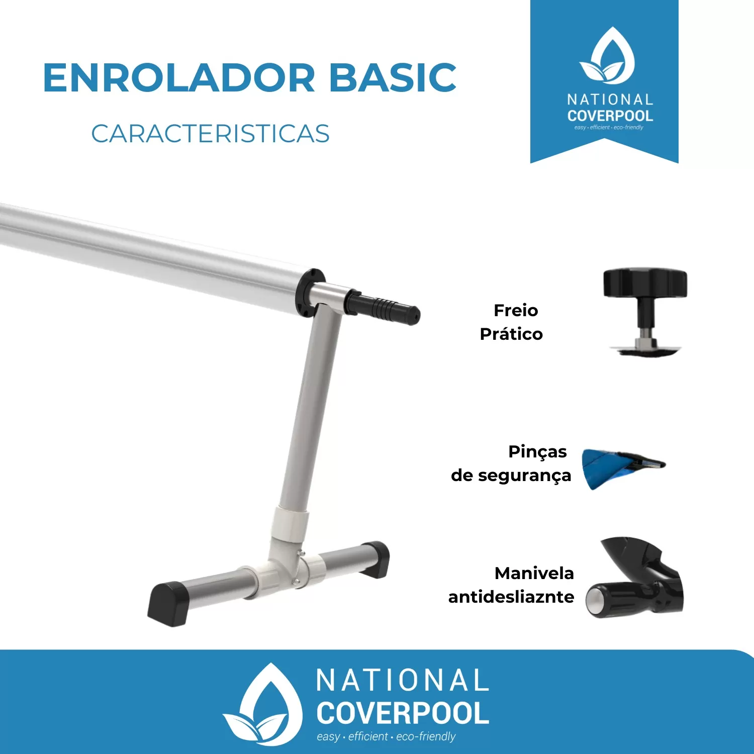 Pack Económico Cobertura Térmica ECO Azul + Enrolador - Image 8