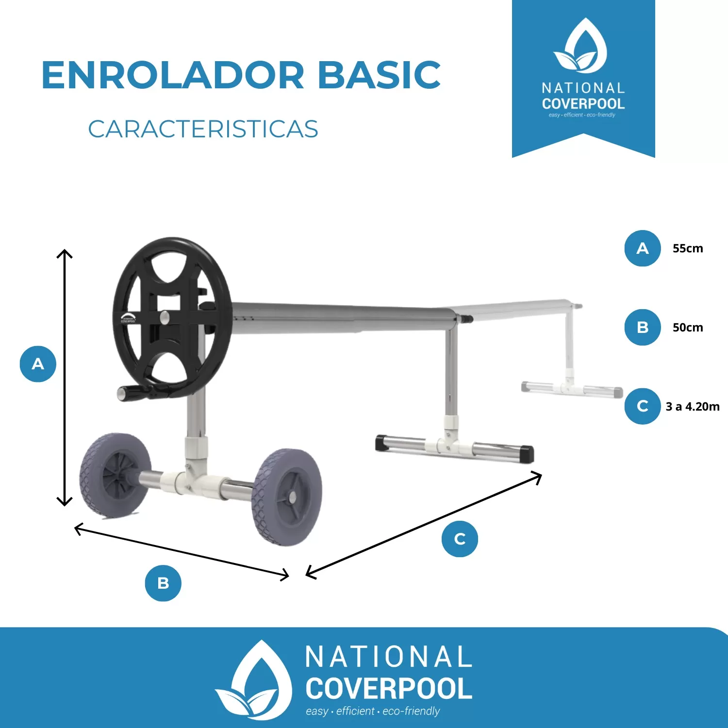 Pack Económico Cobertura Térmica ECO Azul + Enrolador - Image 7